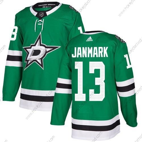 Adidas Mládež Dallas Stars #13 Mattias Janmark Zelená Domácí Autentické Sešitý NHL Dres