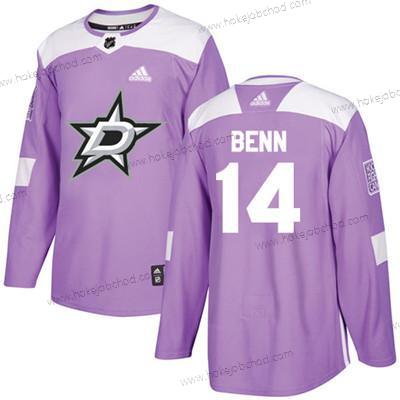 Adidas Mládež Dallas Stars #14 Jamie Benn Nachový Autentické Bojuje proti rakovině Sešitý NHL Dres