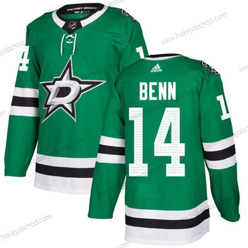 Adidas Mládež Dallas Stars #14 Jamie Benn Zelená Domácí Autentické Sešitý NHL Dres