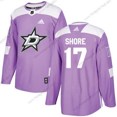 Adidas Mládež Dallas Stars #17 Devin Shore Nachový Autentické Bojuje proti rakovině Sešitý NHL Dres