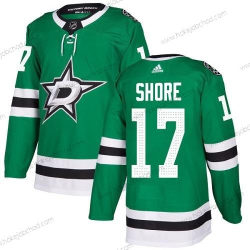 Adidas Mládež Dallas Stars #17 Devin Shore Zelená Domácí Autentické Sešitý NHL Dres