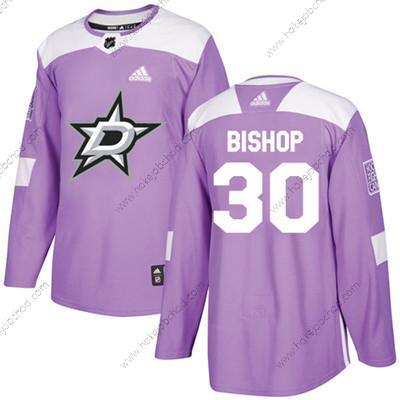 Adidas Mládež Dallas Stars #30 Ben Bishop Nachový Autentické Bojuje proti rakovině Sešitý NHL Dres