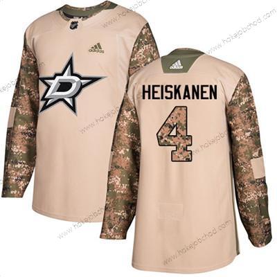 Adidas Mládež Dallas Stars #4 Miro Heiskanen Camo Autentické 2017 Veterans Day Sešitý NHL Dres