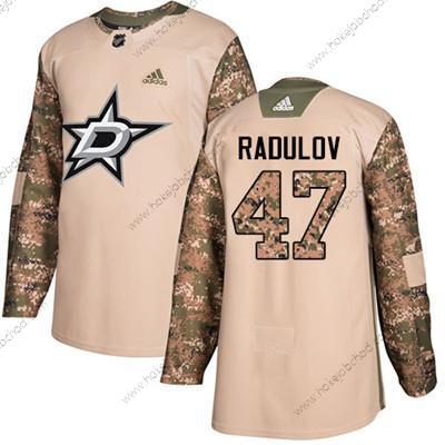 Adidas Mládež Dallas Stars #47 Alexander Radulov Camo Autentické 2017 Veterans Day Sešitý NHL Dres