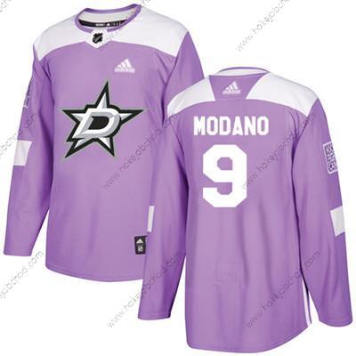 Adidas Mládež Dallas Stars #9 Mike Modano Nachový Autentické Bojuje proti rakovině Sešitý NHL Dres