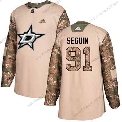 Adidas Mládež Dallas Stars #91 Tyler Seguin Camo Autentické 2017 Veterans Day Sešitý NHL Dres