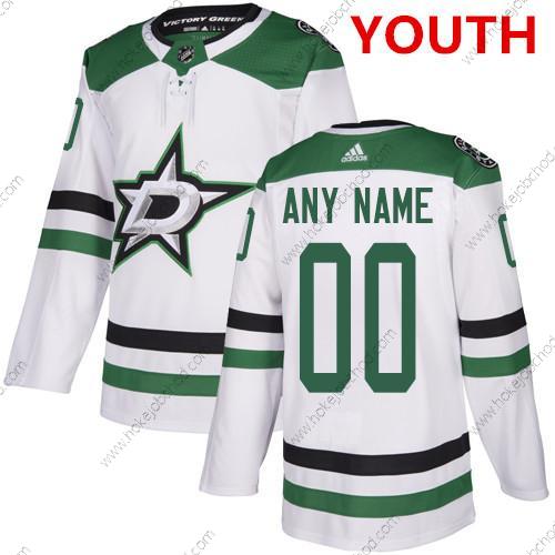 Adidas Mládež Dallas Stars Přizpůsobené Bílý Autentické NHL Venkovní Dres