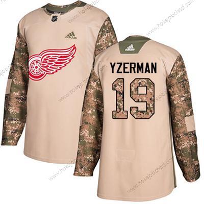 Adidas Mládež Detroit Red Wings #19 Steve Yzerman Camo Autentické 2017 Veterans Day Sešitý NHL Dres