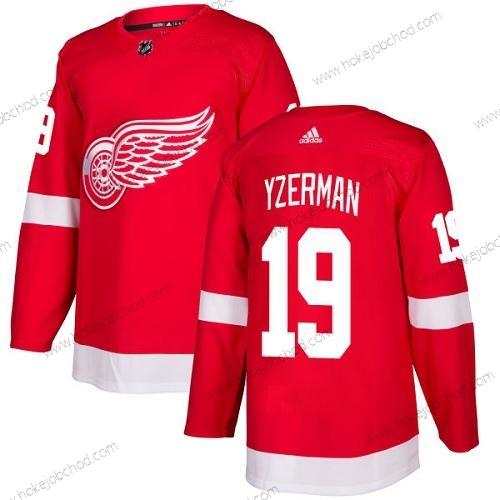 Adidas Mládež Detroit Red Wings #19 Steve Yzerman Červené Domácí Autentické Sešitý NHL Dres