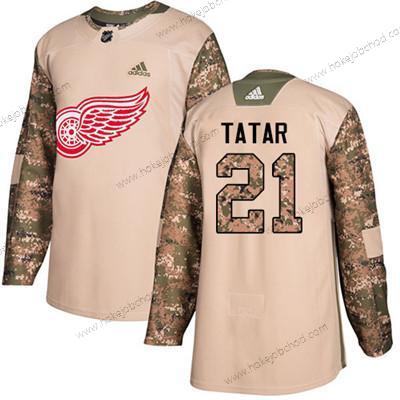 Adidas Mládež Detroit Red Wings #21 Tomas Tatar Camo Autentické 2017 Veterans Day Sešitý NHL Dres