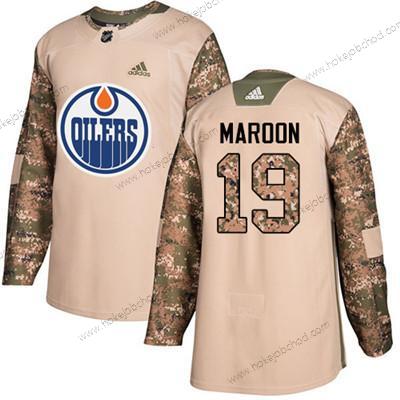 Adidas Mládež Edmonton Oilers #19 Patrick Maroon Camo Autentické 2017 Veterans Day Sešitý NHL Dres