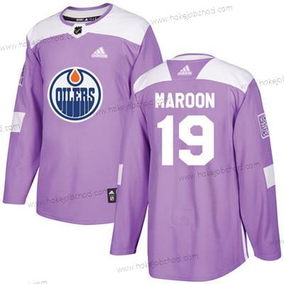 Adidas Mládež Edmonton Oilers #19 Patrick Maroon Nachový Autentické Bojuje proti rakovině Sešitý NHL Dres