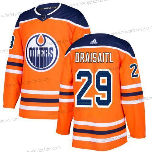 Adidas Mládež Edmonton Oilers #29 Leon Draisaitl Oranžová Domácí Autentické Sešitý NHL Dres