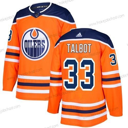 Adidas Mládež Edmonton Oilers #33 Cam Talbot Oranžová Domácí Autentické Sešitý NHL Dres