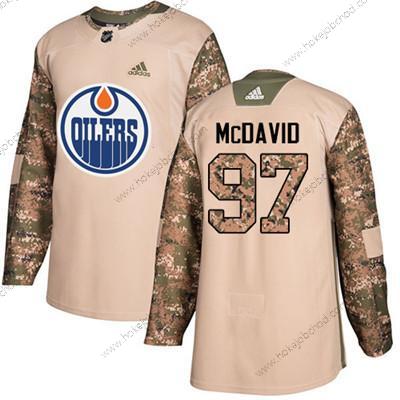 Adidas Mládež Edmonton Oilers #97 Connor Mcdavid Camo Autentické 2017 Veterans Day Sešitý NHL Dres