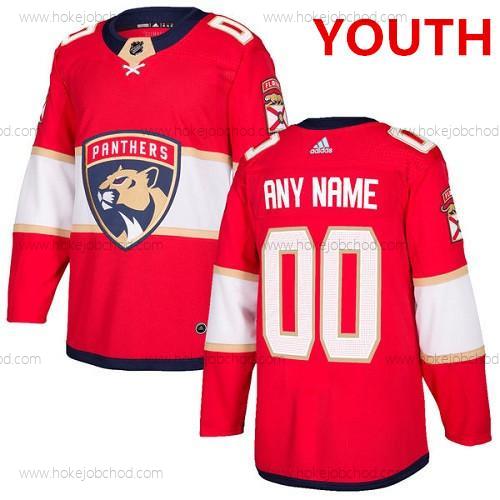 Adidas Mládež Florida Panthers Přizpůsobené Autentické Červené Domácí NHL Dres