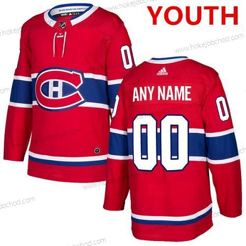 Adidas Montreal Canadiens Přizpůsobené Autentické Červené Domácí NHL Dres