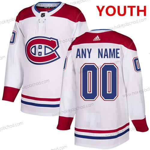 Adidas Montreal Canadiens Přizpůsobené NHL Autentické Bílý Dres