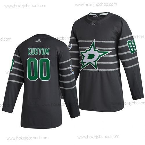 Adidas Muž 2020 NHL All-Star Game Přizpůsobené Dallas Stars Autentické Šedá Dres