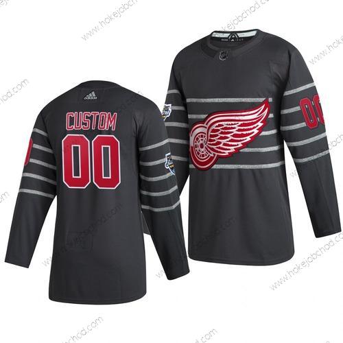 Adidas Muž 2020 NHL All-Star Game Přizpůsobené Detroit Red Wings Autentické Šedá Dres