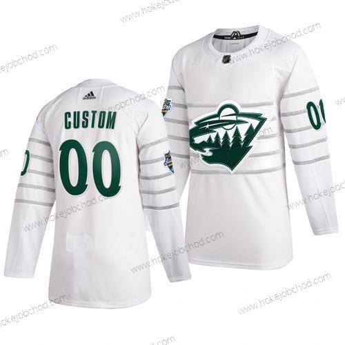 Adidas Muž 2020 NHL All-Star Game Přizpůsobené Minnesota Wild Autentické Bílý Dres