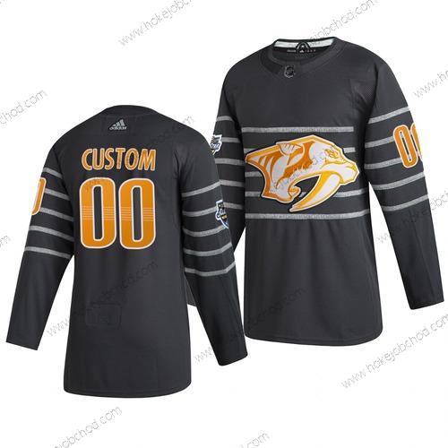 Adidas Muž 2020 NHL All-Star Game Přizpůsobené Nashville Predators Autentické Šedá Dres