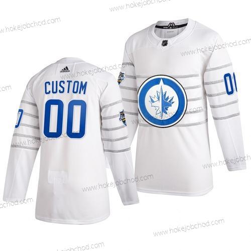 Adidas Muž 2020 NHL All-Star Game Přizpůsobené Winnipeg Jets Autentické Bílý Dres