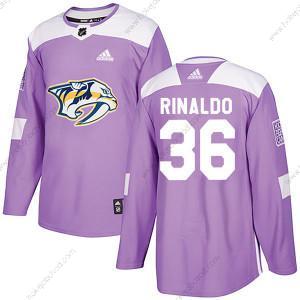 Adidas Muž #36 Zac Rinaldo Nashville Predators Autentické Bojuje proti rakovině Tréninkový Nachový Dres