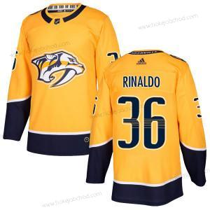 Adidas Muž #36 Zac Rinaldo Nashville Predators Autentické Domácí Zlato Dres