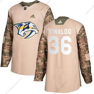 Adidas Muž #36 Zac Rinaldo Nashville Predators Autentické Veterans Day Tréninkový Camo Dres