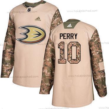 Adidas Muž Anaheim Ducks #10 Corey Perry Camo Autentické 2017 Veterans Day Sešitý NHL Dres