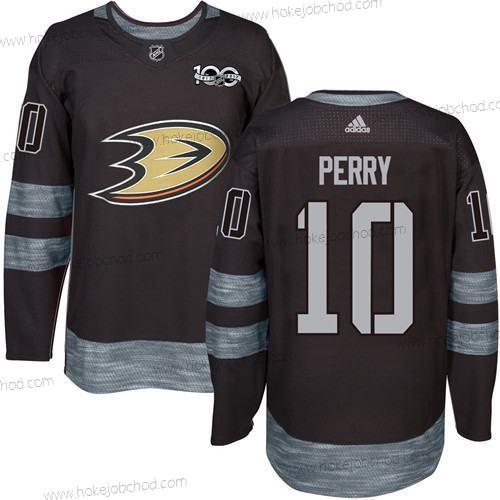 Adidas Muž Anaheim Ducks #10 Corey Perry Černá 1917-2017 100th Výročí Sešitý NHL Dres