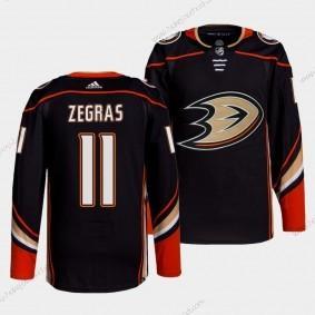 Adidas Muž Anaheim Ducks #11 Trevor Zegras Černá Domácí Autentické Sešitý NHL Dres