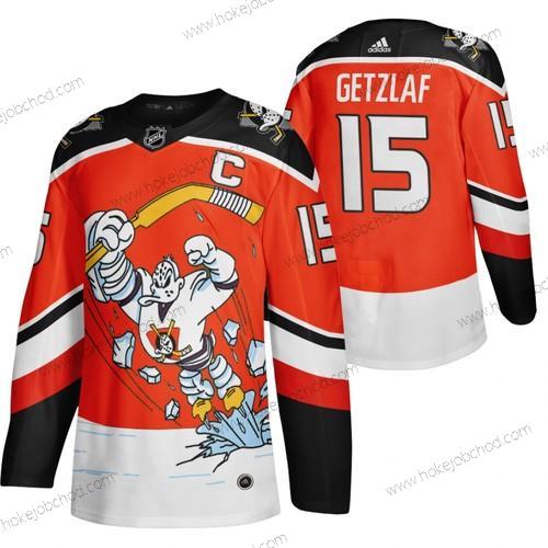 Adidas Muž Anaheim Ducks #15 Ryan Getzlaf Červené 2020-21 Obrácený Retro Náhradní NHL Dres