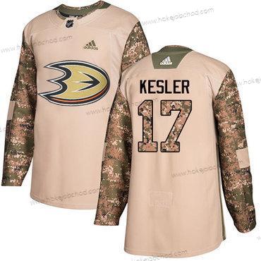 Adidas Muž Anaheim Ducks #17 Ryan Kesler Camo Autentické 2017 Veterans Day Sešitý NHL Dres