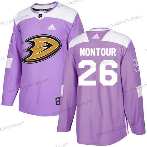 Adidas Muž Anaheim Ducks #26 Brandon Montour Nachový Autentické Bojuje proti rakovině Sešitý NHL Dres