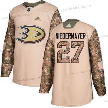 Adidas Muž Anaheim Ducks #27 Scott Niedermayer Camo Autentické 2017 Veterans Day Sešitý NHL Dres