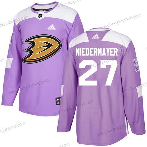 Adidas Muž Anaheim Ducks #27 Scott Niedermayer Nachový Autentické Bojuje proti rakovině Sešitý NHL Dres