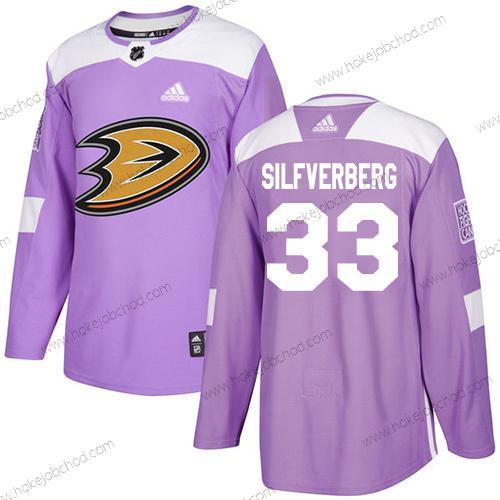 Adidas Muž Anaheim Ducks #33 Jakob Silfverberg Nachový Autentické Bojuje proti rakovině Sešitý NHL Dres