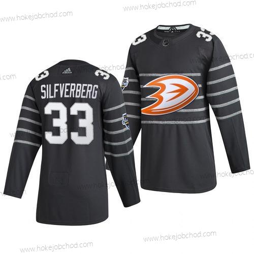 Adidas Muž Anaheim Ducks #33 Jakob Silfverberg Šedá 2020 NHL All-Star Game Dres