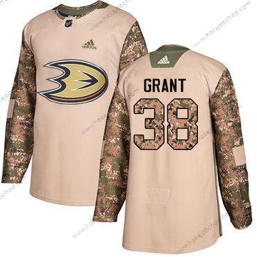 Adidas Muž Anaheim Ducks #38 Derek Grant Camo Autentické 2017 Veterans Day Sešitý NHL Dres