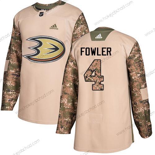 Adidas Muž Anaheim Ducks #4 Cam Fowler Camo Autentické 2017 Veterans Day Sešitý NHL Dres