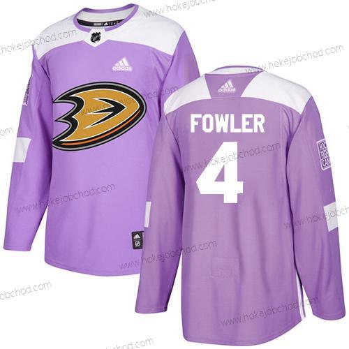 Adidas Muž Anaheim Ducks #4 Cam Fowler Nachový Autentické Bojuje proti rakovině Sešitý NHL Dres