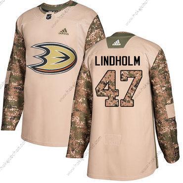 Adidas Muž Anaheim Ducks #47 Hampus Lindholm Camo Autentické 2017 Veterans Day Sešitý NHL Dres