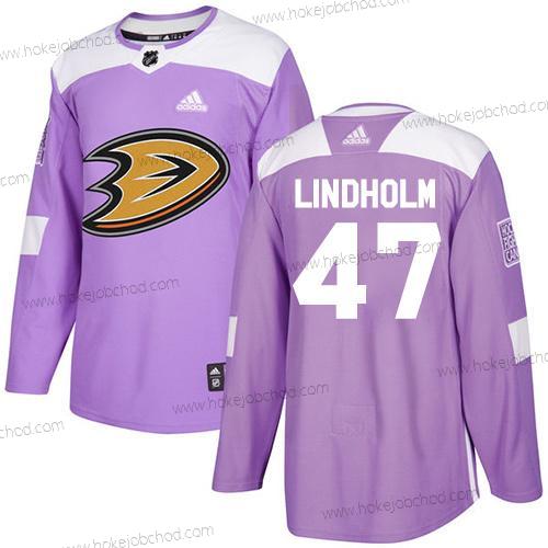 Adidas Muž Anaheim Ducks #47 Hampus Lindholm Nachový Autentické Bojuje proti rakovině Sešitý NHL Dres