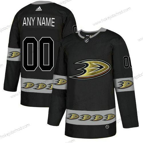 Adidas Muž Anaheim Ducks Přizpůsobené Tým Logos Černá Dres