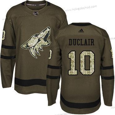 Adidas Muž Arizona Coyotes #10 Anthony Duclair Zelená Salute to Service Sešitý NHL Dres