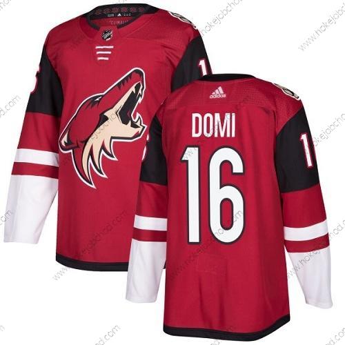 Adidas Muž Arizona Coyotes #16 Max Domi Červené Domácí Autentické Sešitý NHL Dres