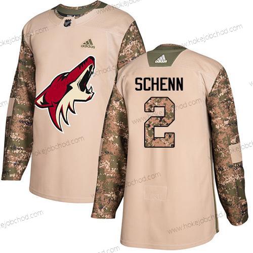 Adidas Muž Arizona Coyotes #2 Luke Schenn Camo Autentické 2017 Veterans Day Sešitý NHL Dres