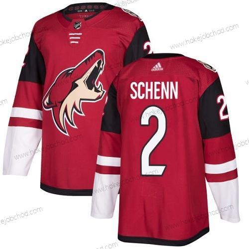 Adidas Muž Arizona Coyotes #2 Luke Schenn Červené Domácí Autentické Sešitý NHL Dres